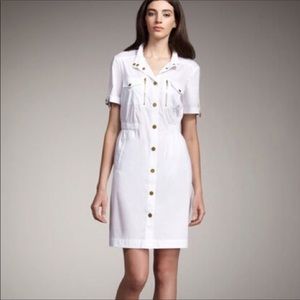 Tory Burch white Rebecca shirt dress 14